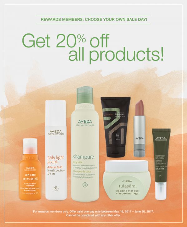 Aveda products sale offer