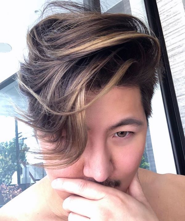 guy tang with highlights selfie from instagram